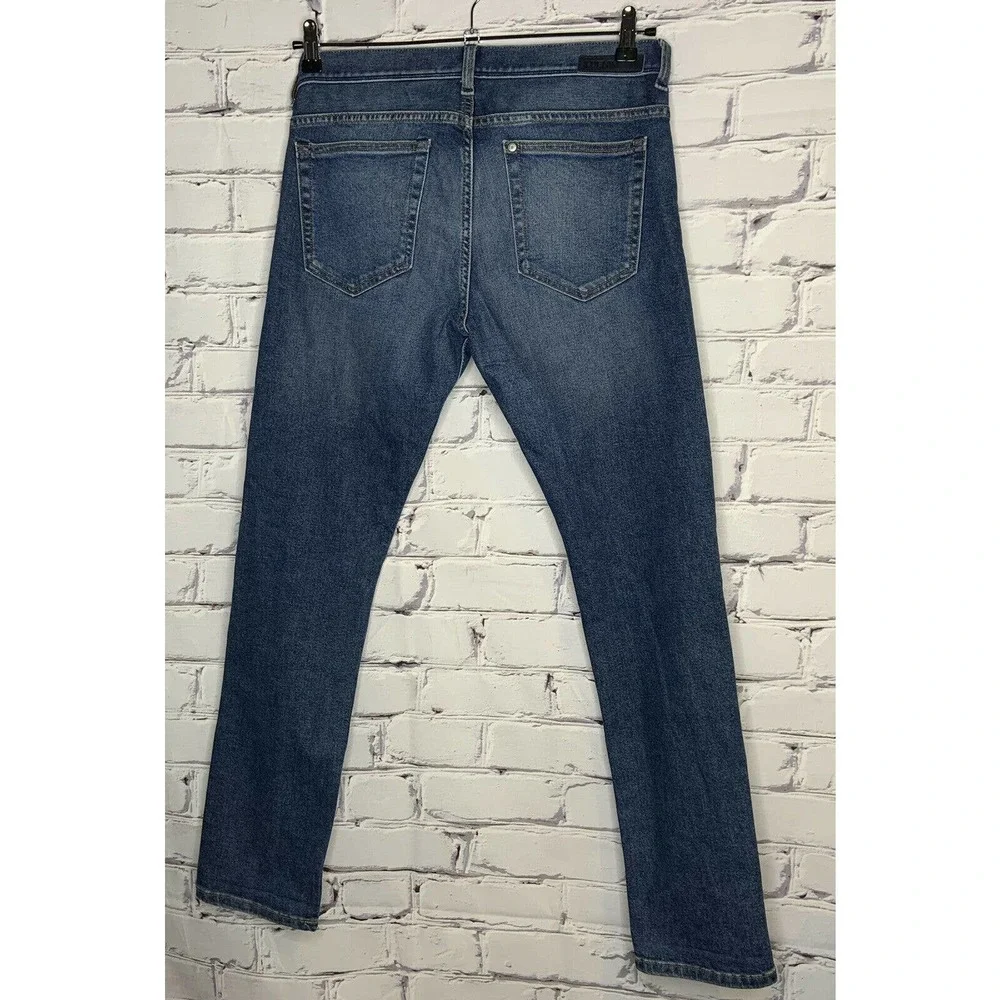 H&M Mens Ripped Denim Jeans 32 x 31‎ Slim Low Waist
